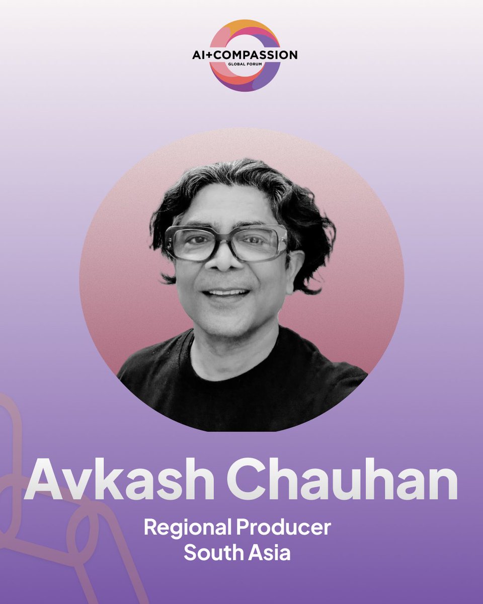 Meet Avkash Chauhan – Regional Producer, South Asia
Avkash is producing the AI+Compassion Global Forum 2025, helping bring ethical and people-centered AI to life.
🔗: compassionai.io/producers