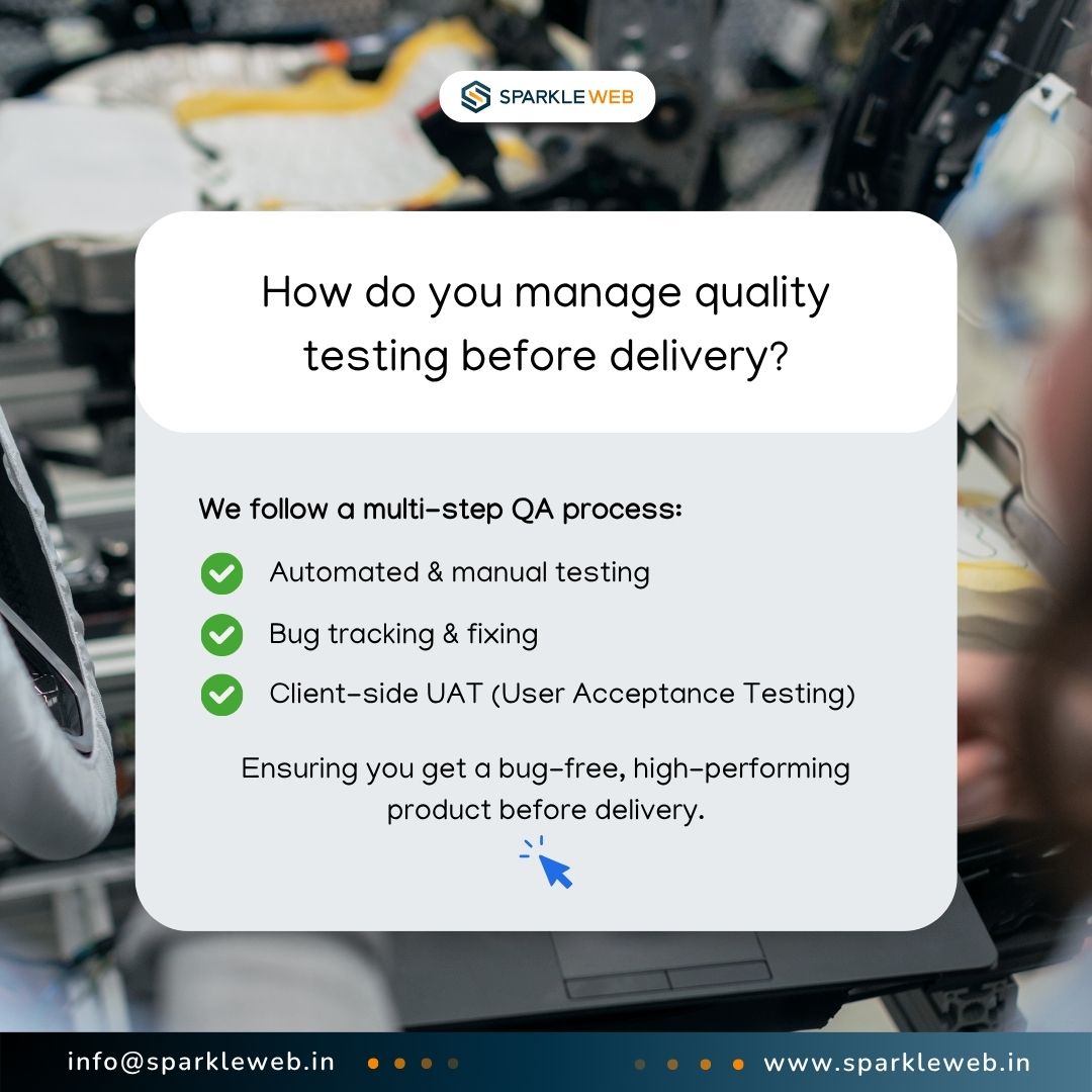 sparklewebdevs's tweet image. Clear process. Quality delivery. Seamless deployment.
That’s the Sparkle Web way.
#sparkleweb #trustmatters #buildsmart