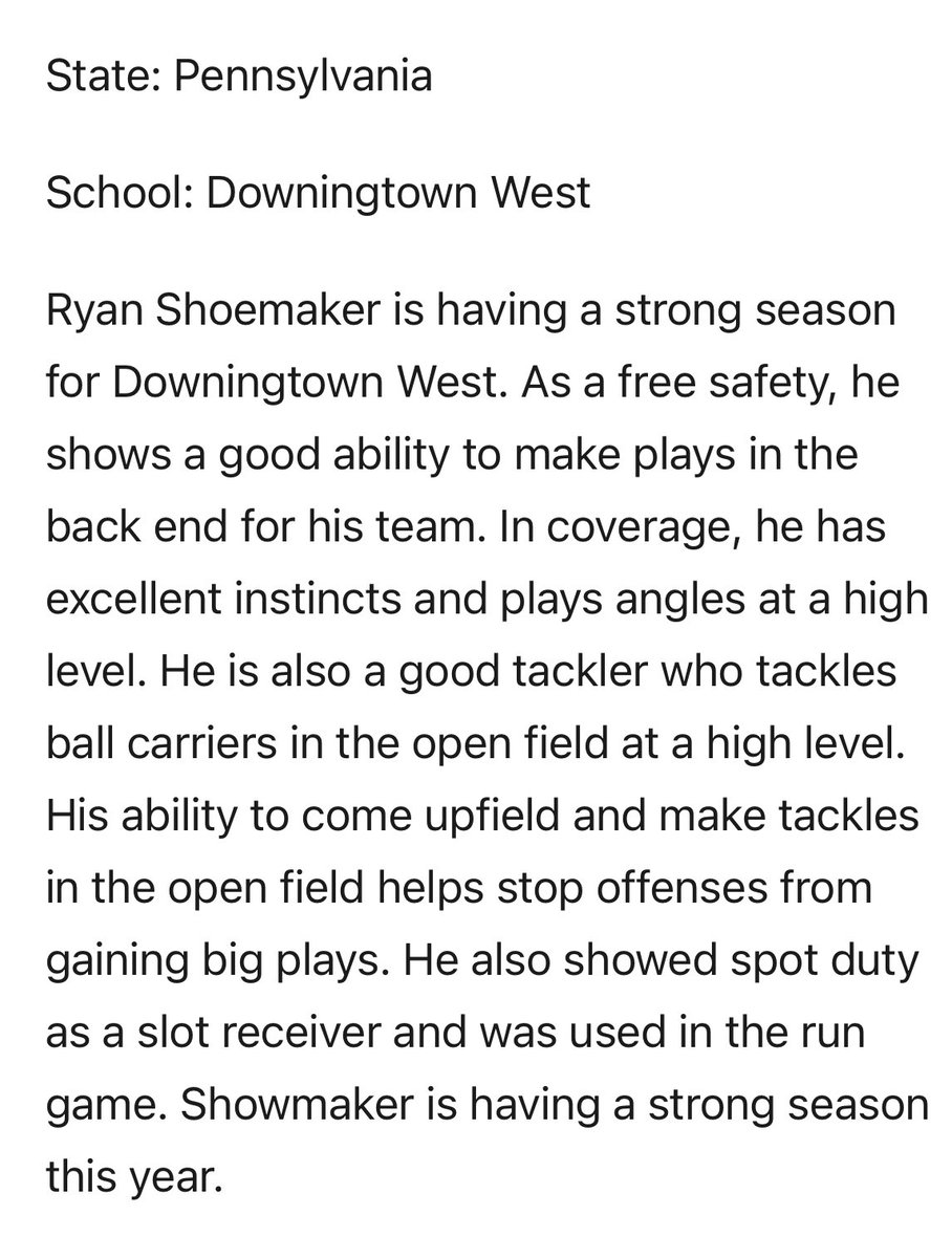 Thank you <a href="/footballcoach79/">coachweider</a> for the kind words. <a href="/PrepRedzonePA/">Prep Redzone Pennsylvania</a>