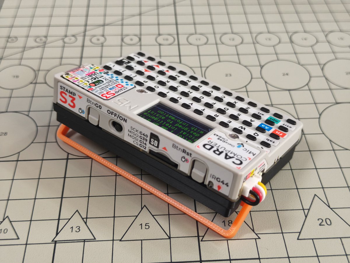 _prokyon_'s tweet image. CardputerLLM Case
@M5Stack
This 3D print kit is designed for GOROman's LLMCardputer project, allowing the Module LLM to be installed on the Cardputer's base and used together
#M5Stack #Cardputer #ModuleLLM #3DPrinting #MakerWorld #DIY #ESP32