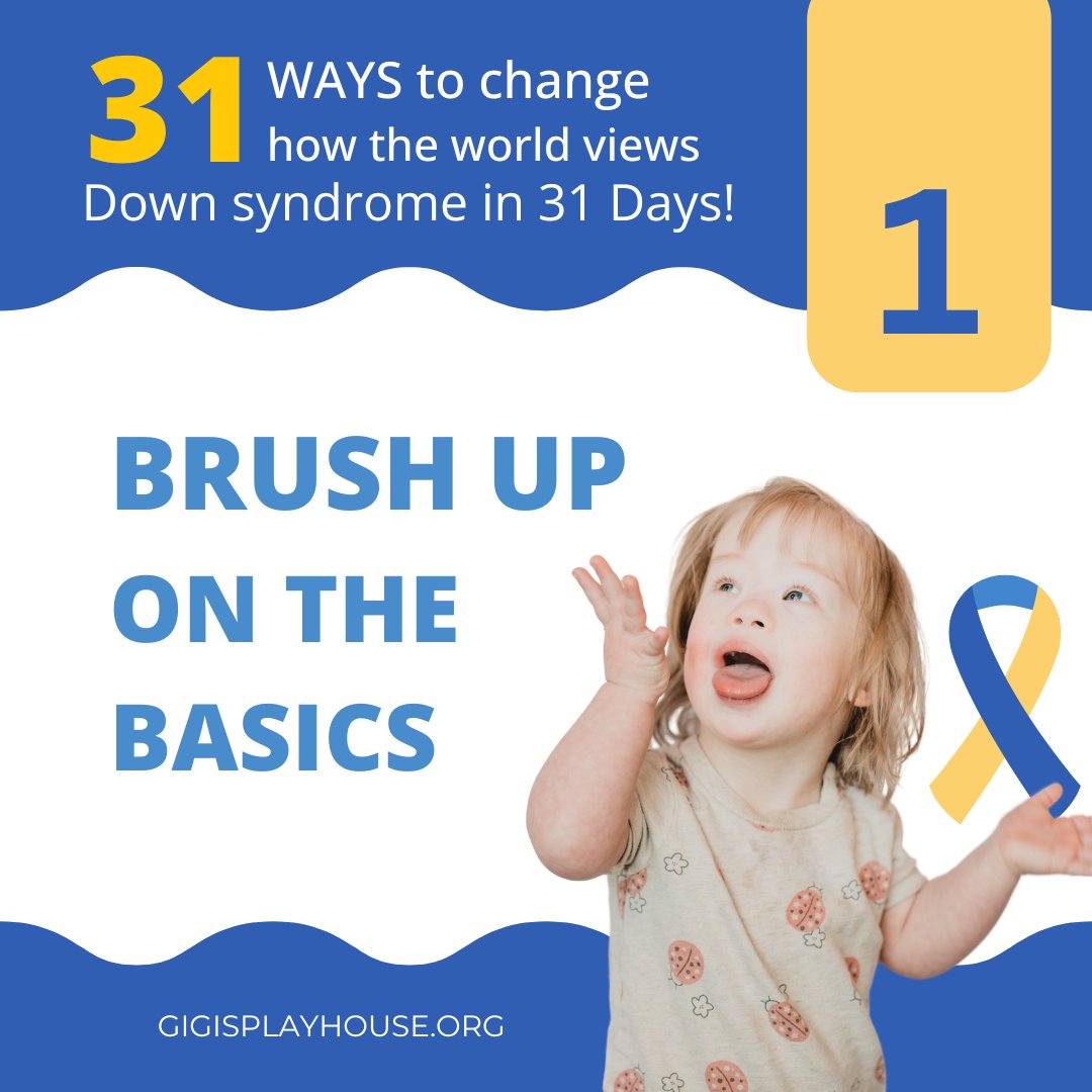GiGis_Playhouse's tweet photo. October is Down Syndrome Awareness Month! 🎉
Day 1 of #31Waysin31Days: Learn the facts about Down syndrome and start your journey to acceptance.
🔗 https://t.co/J7HiiSQPFn
#DSAM #DownSyndromeAwareness https://t.co/lL2bYECEfG