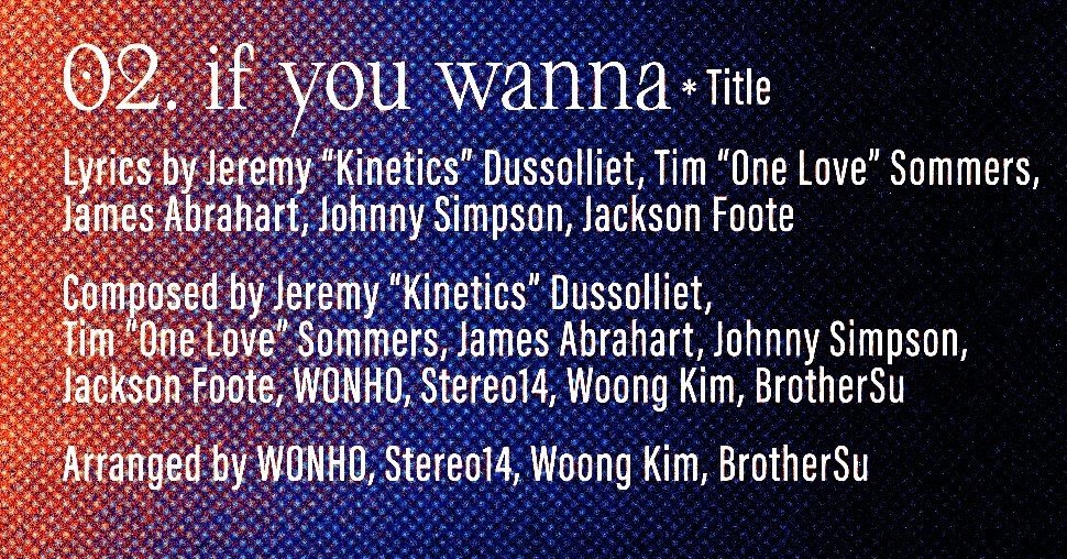 WONHO'S NEW TITLE ARRANGED AND COMPOSED BY HIM IS

if you wanna   ‼️‼️‼️

#WONHO #원호 #SYNDROME