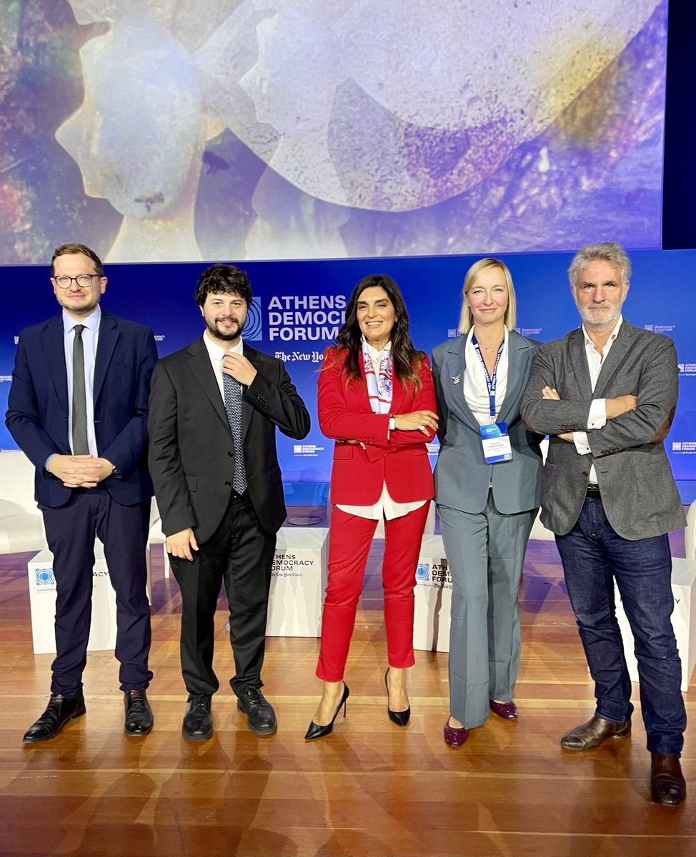 Alexis Prokopiev (@aprokopiev) on Twitter photo 🇬🇷🇪🇺 Today, I was delighted to moderate the particularly insightful discussion on “Harnessing AI to Strengthen Democracy in the Age of
Geopolitical Upheaval” at the #AthensDemocracyForum with amazing speakers <a href="/DespinaSpanou/">Despina Spanou</a> <a href="/MBildziukiewicz/">Martyna Bildziukiewicz</a> <a href="/brandobenifei/">Brando Benifei</a> <a href="/axeldauchez/">Axel Dauchez</a> 🇬🇷🇪🇺 Today, I was delighted to moderate the particularly insightful discussion on “Harnessing AI to Strengthen Democracy in the Age of
Geopolitical Upheaval” at the #AthensDemocracyForum with amazing speakers <a href="/DespinaSpanou/">Despina Spanou</a> <a href="/MBildziukiewicz/">Martyna Bildziukiewicz</a> <a href="/brandobenifei/">Brando Benifei</a> <a href="/axeldauchez/">Axel Dauchez</a>