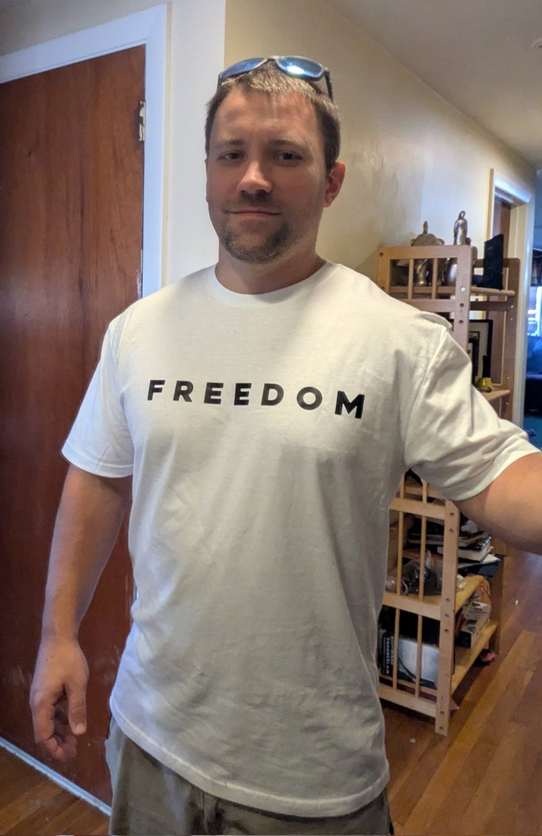 BozMan1985's tweet photo. New fit came in! About to get comments, glares, and high fives but IDGAF!! Rip Charlie!!! #IamCharlie #turningpointusa https://t.co/4lr8n1t78h