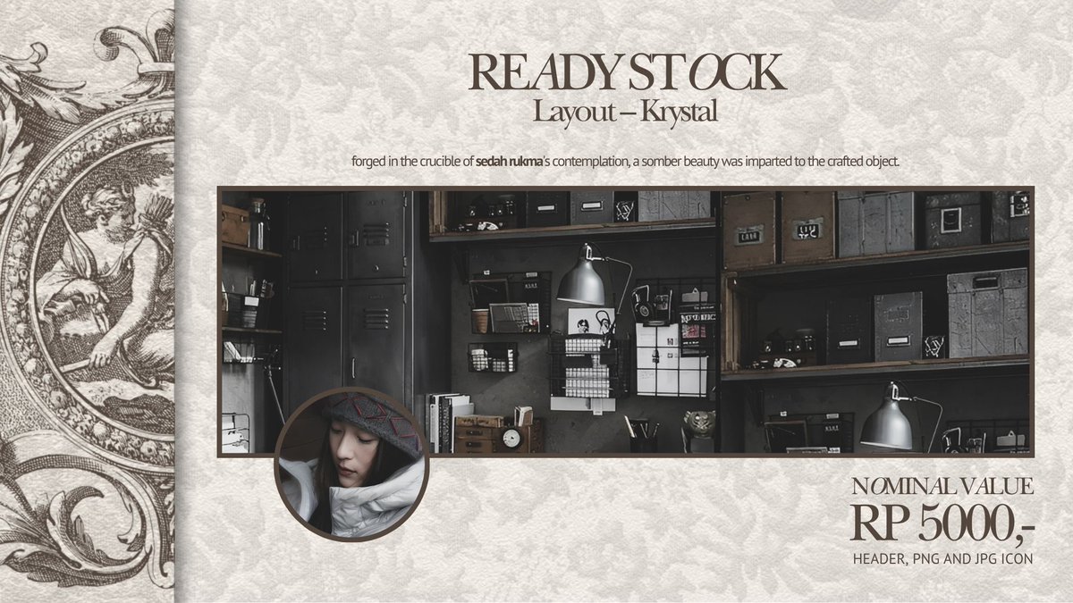 sedahrukma's tweet image. Help rt/repost? Thank you!
Ready-to-go 8 layout - Krystal priced at RP 5,000,-/each includes png and jpg icon. Don’t hesitate to knock my dm if you’re interested.
#zonauang #zonajajan