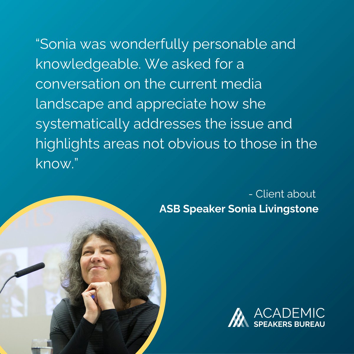 LSE Consulting is proud of the feedback that <a href="/AcademicSBureau/">Academic Speakers Bureau</a>'s speakers receive! Their ability to inspire &amp; connect with diverse audiences shows the value of bringing academic insight into professional settings. 🌟🎙️
🔗academicspeakersbureau.com
<a href="/profgracelordan/">Grace Lordan</a> <a href="/Livingstone_S/">Sonia Livingstone</a>