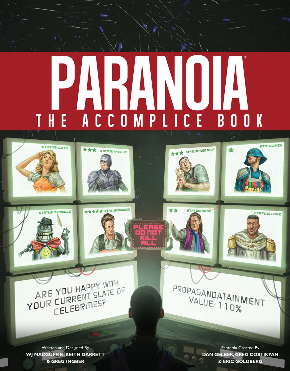 MongoosePub's tweet image. Paranoia&apos;s Core Rulebook and The Accomplice Book are now available on a new VTT! Alchemy is all about cinematic immersion but it also perfect for tactical gameplay. If you&apos;re in market for a new way to idolise Friend Computer, this is it.
Let us know what you think!…