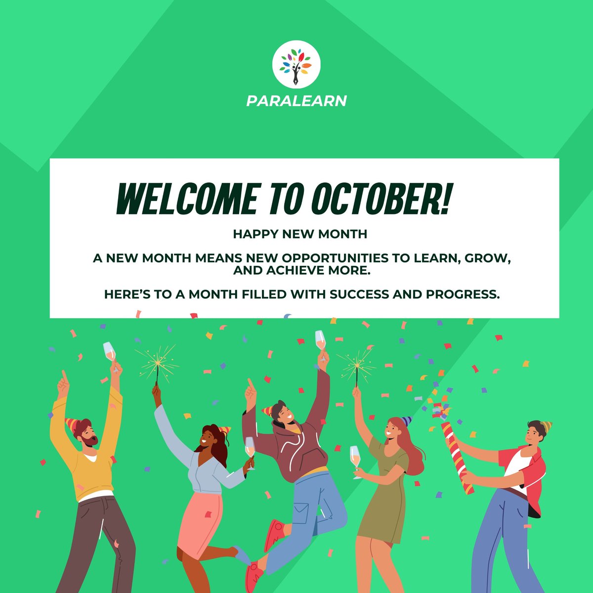 paralearn's tweet image. Happy new month 

A new month means new opportunities to learn, grow, and achieve more.

Here’s to a month filled with success and progress.

#EdTech #Smartschool