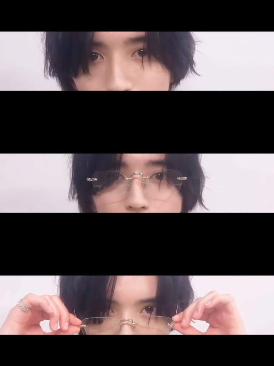 めがね〜〜👓！！みっちーって全部
綺麗だけど目が綺麗だよね😭💘