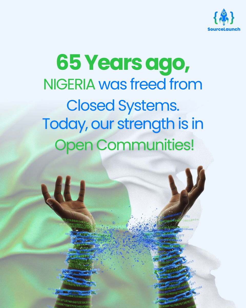 SourceLaunchio's tweet image. We broke free from closed systems.
Now, we rise through open ones.
Here’s to freedom, growth, and community.
Happy Independence Day Nigeria.
#NigeriaAt65 #SourceLaunch #independenceday2025 #Nigeria #independence