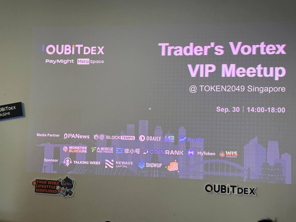 okzoo_app's tweet image. At yesterday’s #Token2049SG side event hosted by OUBITDEX, our team shared how the Heal-to-Earn (H2E) model is redefining health data as verifiable, tradable, and value-generating on-chain assets. 🌍💠
#HealthFi