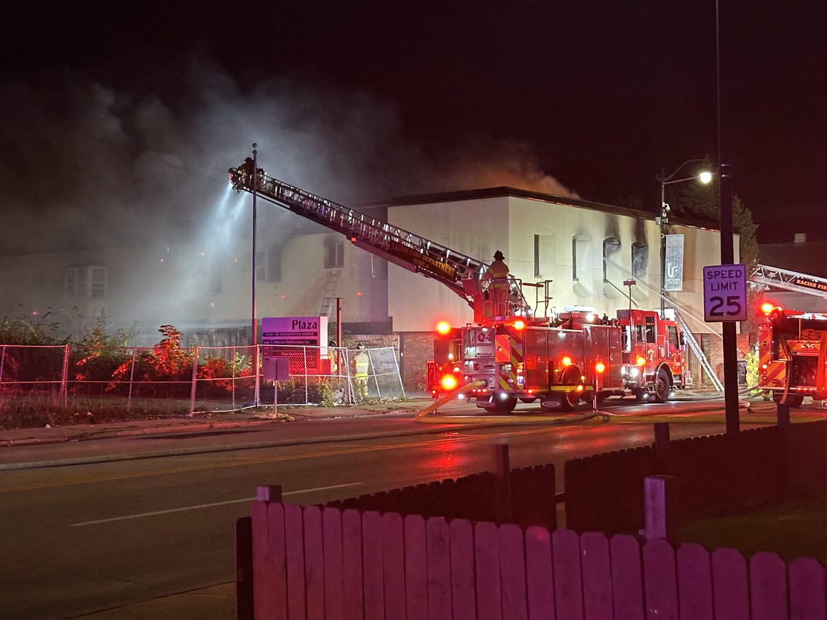 Large fire response in Racine as crews battle a blaze near Washington &amp; Packard. We understand this fire is happening in the Plaza building/complex. <a href="/tmj4/">TMJ4 News</a> has reached out to the Racine Fire Department for more information. 

Our team will bring you the latest on TMJ4 News Today.