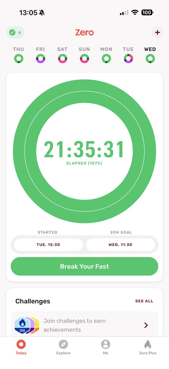 🚀”Como una App te va a hacer perder 9 kilos en 1 mes y medio.”

Si amigos, hay que predicar con el ejemplo y estoy todo el día probando y analizando Apps. 

Se llama Zero y se basa en el ayuno intermitente.  

En mi vida imaginé que dejar descansar el cuerpo te ayudará tanto.
