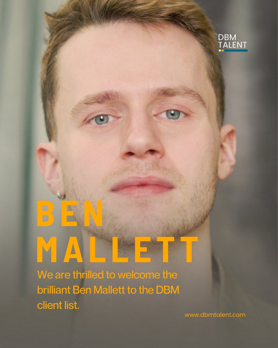 dbmtalent's tweet image. Welcome to London based actor, Ben Mallett who joins the DBM Talent client list. 

Ben trained at Drama Centre, London and is currently appearing in WHITE CLAW's Winter Campaign in US and Canada.

🎞️ vist.ly/48ukv

#actor #talentagent #screenactor #newclient #DBMTalent