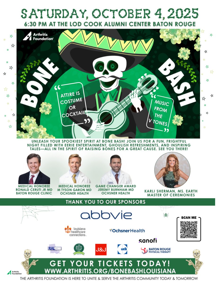 Enjoyed going on <a href="/wafb/">WAFB</a> to talk about the @arthritisfoundation Bone Bash! The @arthritisfoundationlouisiana is an important supporter of medical research that leads to better prevention and treatment options for arthritis and cartilage damage. Please consider supporting the