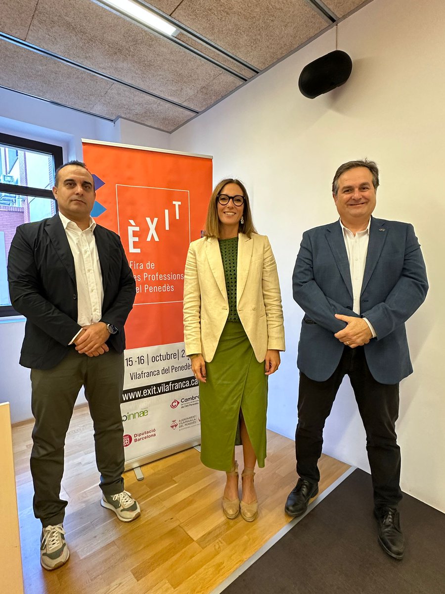 VilafrancaAj's tweet image. 📈#Vilafranca acull els dies 15 i 16 d’octubre la segona edició de la Fira Èxit, dedicada a les professions del Penedès

✅Hi seran presents 39 expositors, 15 centres de formació i 24 empreses i s’espera la visita de més de 3.000 estudiants.

➕info: vlf.cat/firaexit1025