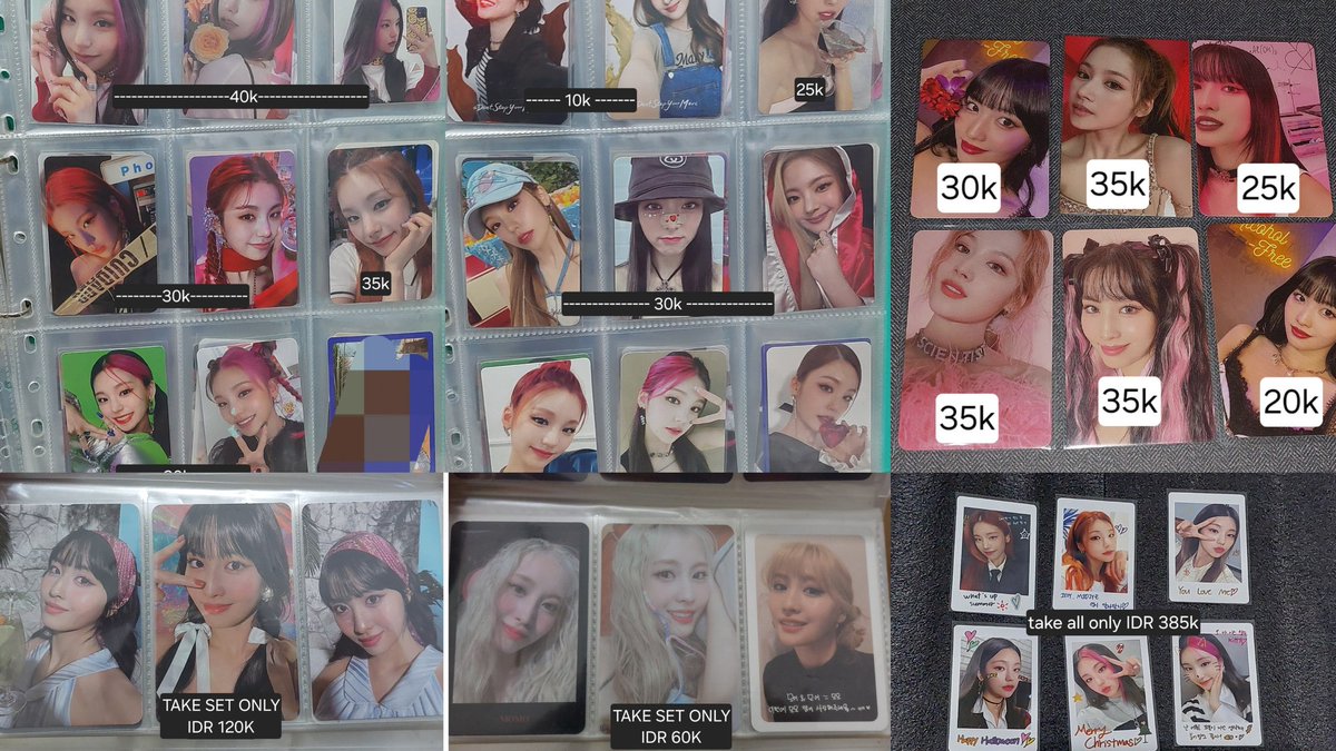 disarchived's tweet photo. WTS PC TWICE ITZY (INA ONLY)
EX COLLECTION BOOK [a thread]

📍Dom semarang 🏠
tag wts pc itzy midzy yeji ryujin chaeryoung lia yuna
pc twice nayeon jeongyeon momo sana jihyo mina dahyun chaeyoung tzuyu https://t.co/5Lcob7j2TB