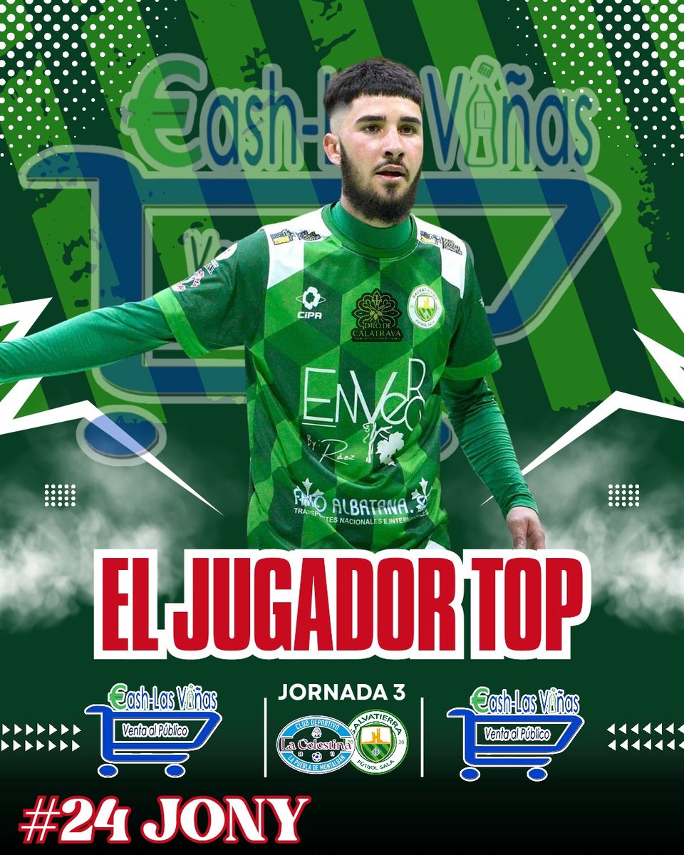 es el jugador de la jornada 😎 con su doblete ⚽⚽ y sus regates 😉 fue una bomba 💣 para el equipo rival imposible de parar 🫷🏻 y ayudó mucho a conseguir la victoria 💪🏻💚