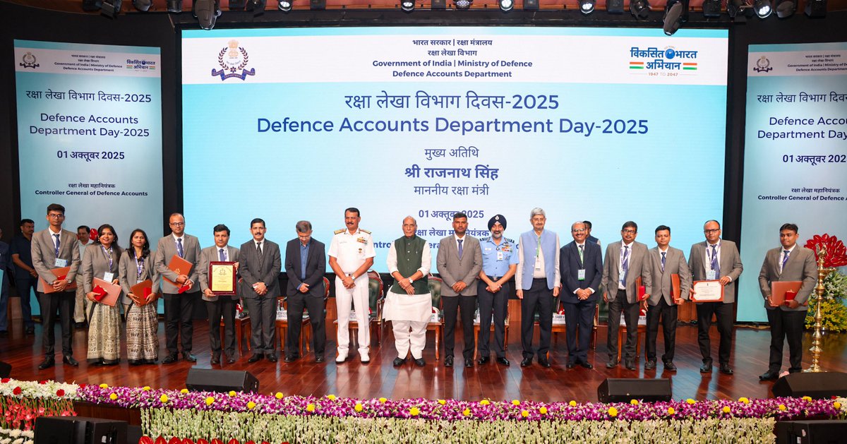 Raksha Mantri Shri <a href="/rajnathsingh/">Rajnath Singh</a> attended the celebrations of the 278thFoundation Day of the DAD, organised in New Delhi. He commended the Department for its historic legacy and its continuing role as the financial backbone of India’s Armed Forces. He described DAD as an