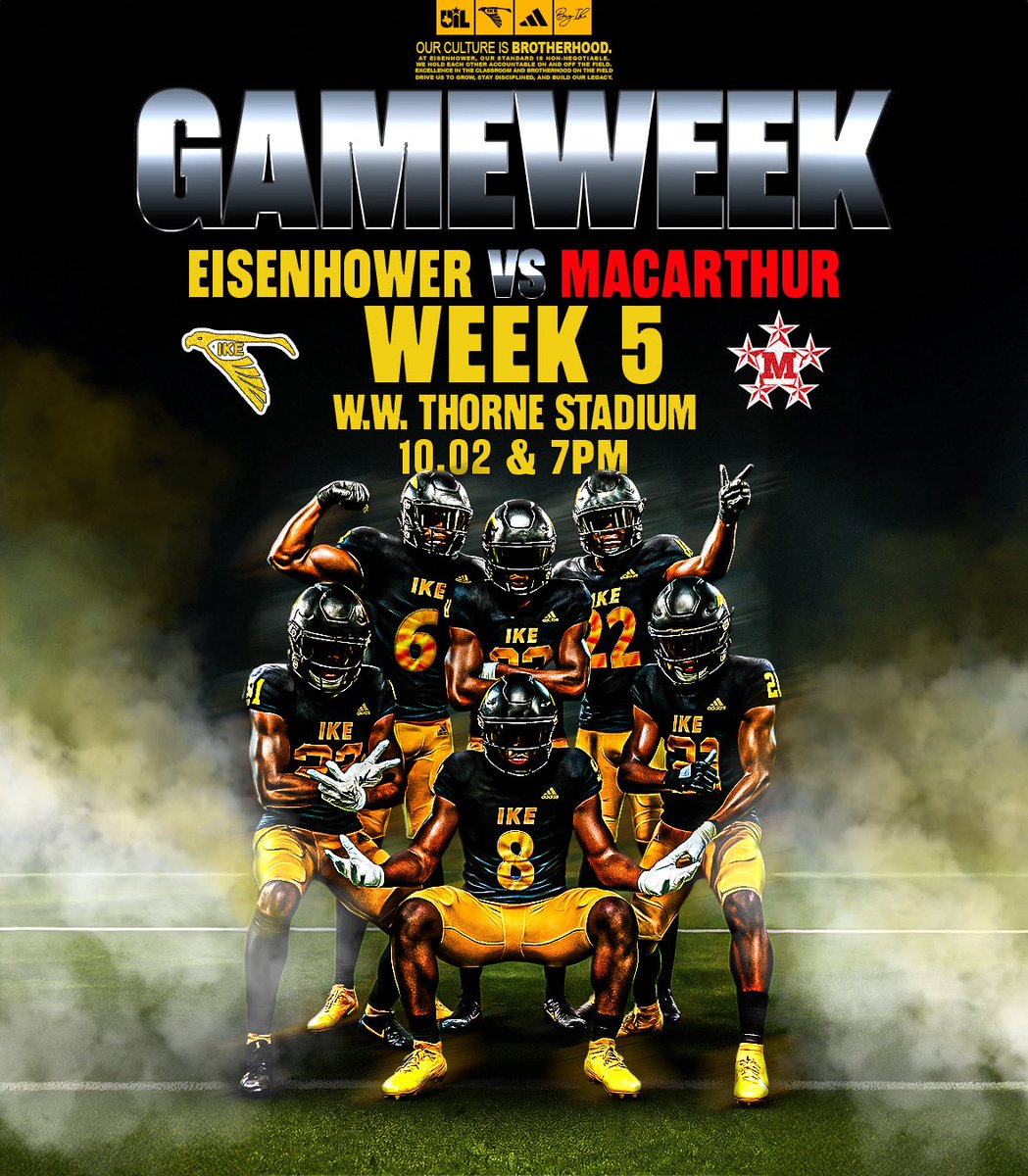 44SwoopFootball's tweet image. Another Opportunity to go 1-0‼️ Different week, Same Mindset. WE ARE, BIG IKE, SWOOP🦅 #CultureOverScheme #BIGIKE #NoGutsNoGlory