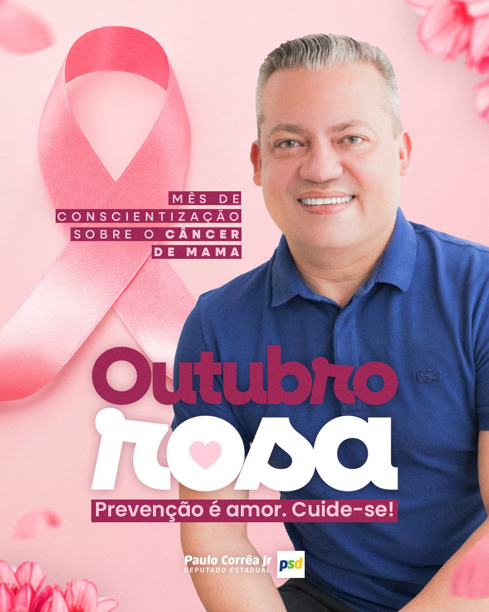 Outubro Rosa chegou para lembrar que o cuidado com a saúde deve ser diário. Conscientizar, apoiar e incentivar a prevenção é uma forma de salvar vidas. Vamos juntos nessa causa! 🎀
#OutubroRosa