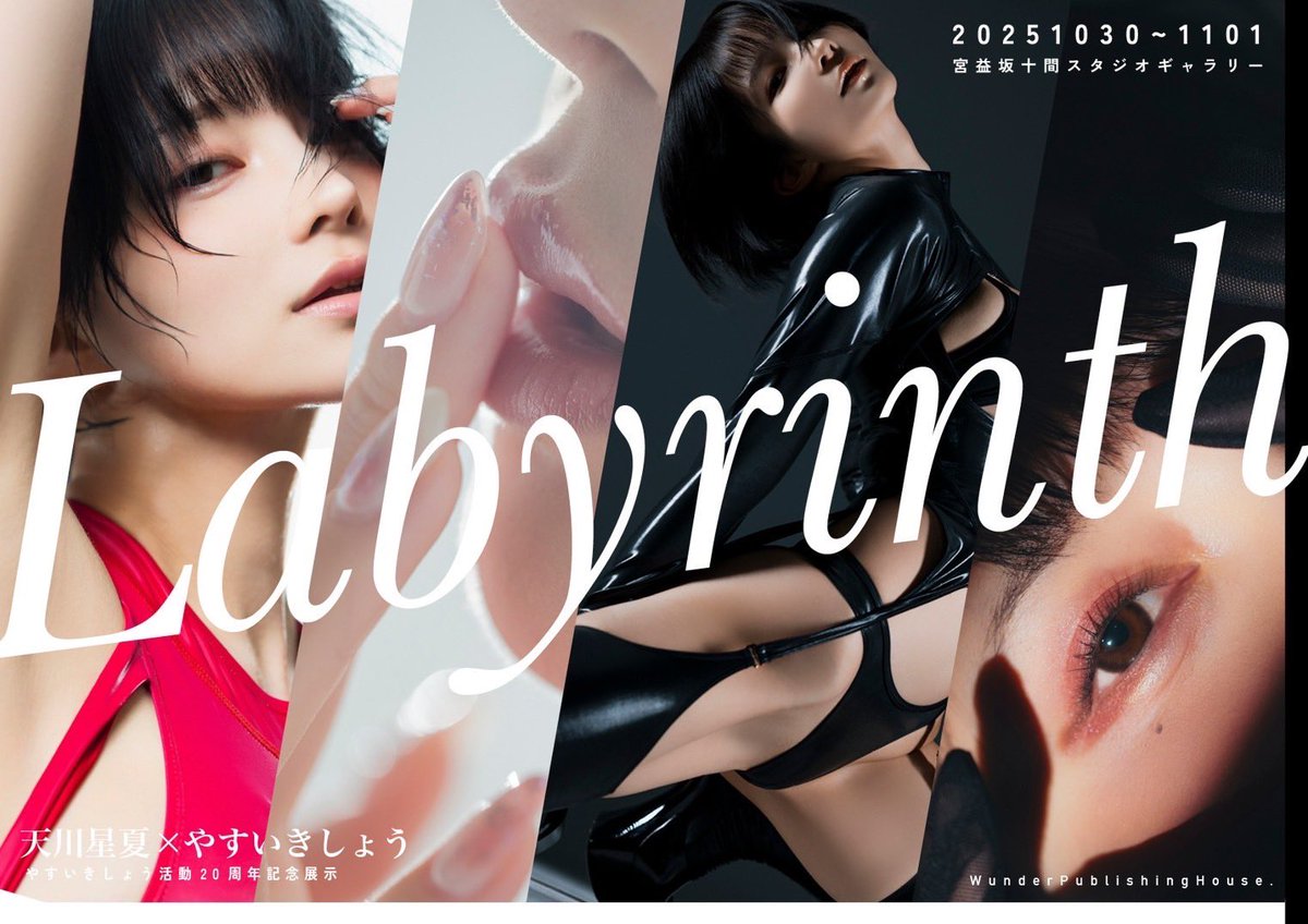 ✨お知らせ✨
やすいきしょう × 天川星夏
写真展『Labyrinth』を開催します！

🗓️ 期間：10/30(木) - 11/1(土)

今回は展示にあわせて【限定グッズの事前受注販売】を行います！

お品書きは後日公開予定です📝 https://t.co/fHAq7SJKcY