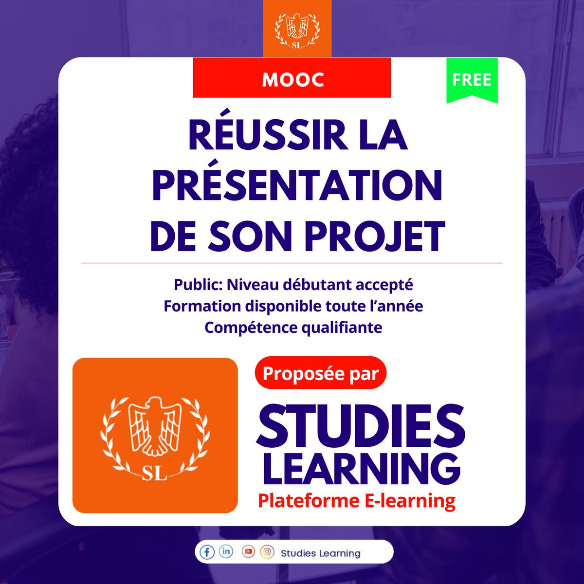 Studieslearn_In's tweet image. Thread
🔥 Ton projet peut être brillant, mais si tu ne sais pas le présenter… il restera invisible. 

👉 Découvres la mooc ici campus.studieslearning.com/enrol/index.ph…

#studieslearning #elearning @AESinfos @BM_Afrique @Unicefniger @Presidence_RDC @PrimatureRDC