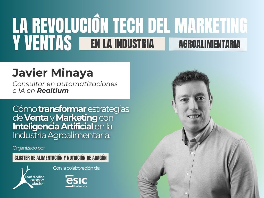 🎤 Ponente destacado en la Jornada de Inmersión en Innovación Estratégica 2025:

🤖 Javier Minaya – Fundador de Realitium, consultor experto en IA y Automatización

📅 29/10 | Zaragoza

🤝 Con la colaboración de @ESICbusiness

🔗 Inscripción: forms.office.com/pages/response…