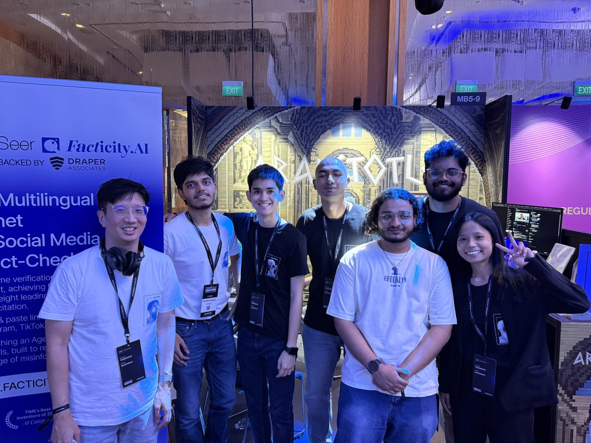 Team has been working hard at our booth, do come and try our contactless polygraph and meet our team of <a href="/FacticityMage/">Shahruman</a>, <a href="/AgentB0n/">Agent B0n 🕵️</a>, <a href="/ashwad_harshan/">Harshan Ashwad</a>, and <a href="/rileycar008/">Ril3Y</a> if you are in town :)