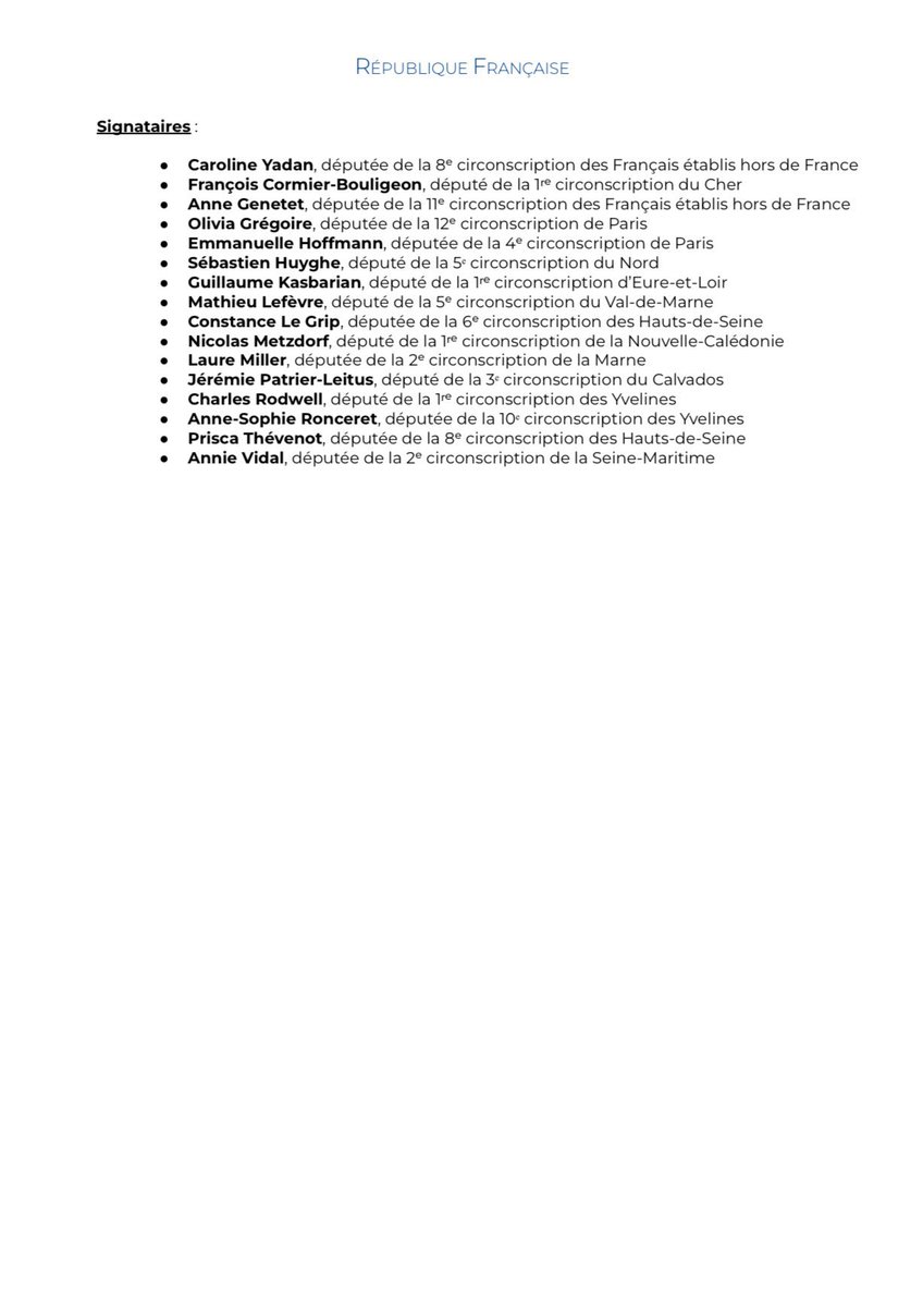 J'ai co-signé une lettre de saisine de Madame la Procureure de la République au Tribunal de Paris sur le fondement de l'article 40 du CPP, à propos des rencontres du député Thomas Portes avec des dirigeants du Front Populaire de Libération de la Palestine (FPLP), organisée