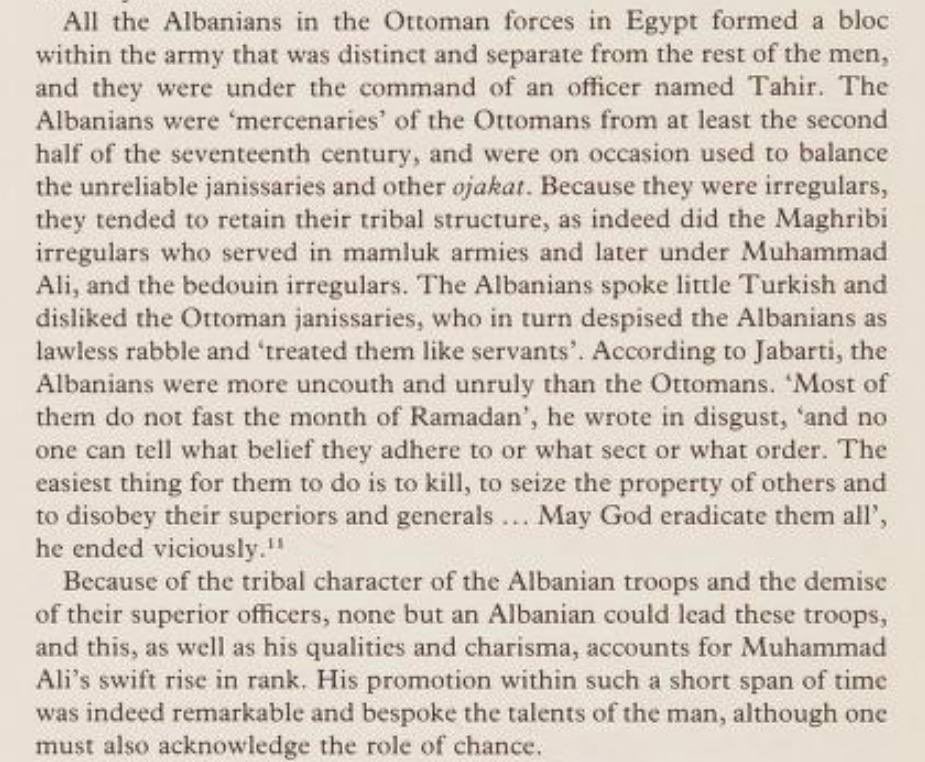 AlbaniHistorian's tweet image. According to Jabarti, the Albanians were more uncouth and unruly than the Ottomans. 'Most of them do not fast the month of Ramadan', he wrote in disgust, 'and no one can tell what belief they adhere to or what sect or what order. The easiest thing for them to do is to kill.
