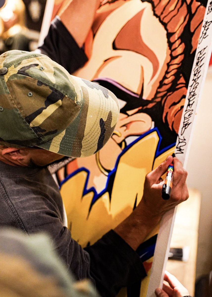 kmtk8891's tweet photo. Livepaint + T-shirt print design
2025.9.23 
"BSC 10th ANNIVERSARY" at WILLIE's
BARBER STYLE CLUB 10周年パーティーにてライブペイントで参加させていただきました
また記念Tシャツのプリントデザインも担当させていただきました事重ねて感謝を申し上げます
Big salute on 10 years strong‼︎ https://t.co/TH5E9bzBwD