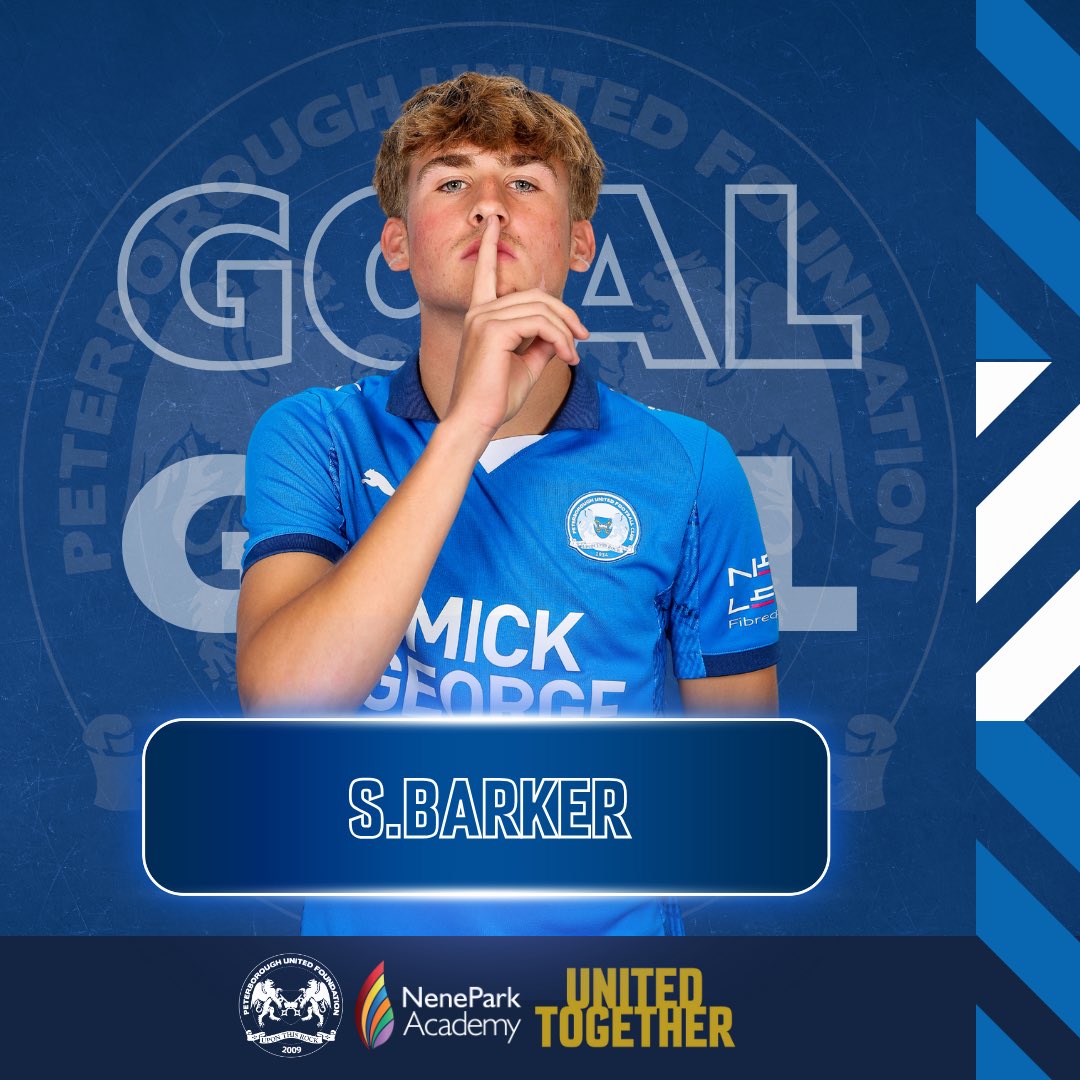 GOAL!!! | Posh make it two as Thomas-Wright cuts in from the right and plays it into Barker, who curls his shot into the bottom corner. 

🎩 2-0 🟡 | #pufc