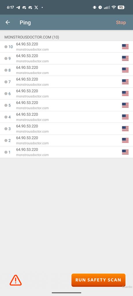 V1P3R_Hax's tweet photo. @doctorboda Heyo tried to access the site to check general comm info and the domain isn't resolving on and off wifi 
📸(General pings on and off wireless) https://t.co/WMWgOJwqrg
