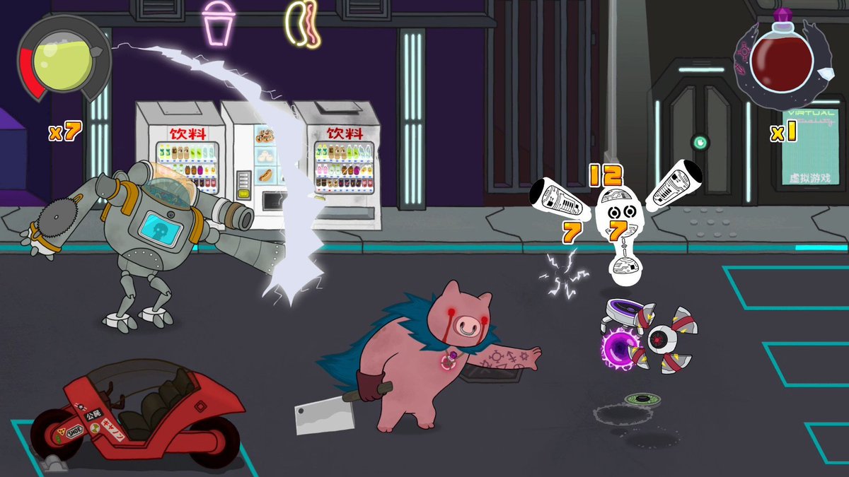 MarcaGaming's tweet image. 🤖 #ColossusDown

Un beat &apos;em up con un humor más ácido que la central nuclear del Sr. Burns 💣.

Sigue a una niña superdotada y su mecha gigante en una cruzada de destrucción.