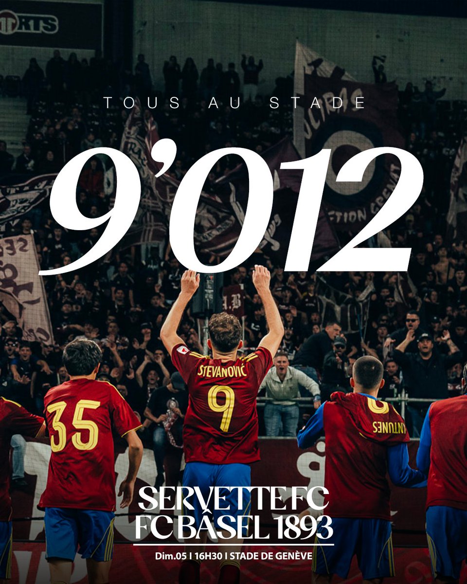 ServetteFC's tweet image. Ça grimpe 📈🔥

Déjà 9’000 personnes ont leur billet ou abonnement pour #SFCFCB ce dimanche ⚔️

🎟 Venez soutenir les Grenat 👉 bit.ly/4mDwgX2

#NotreVilleNotreClub