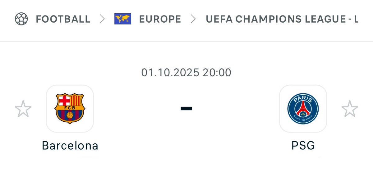 200K to anyone who predict Barcelona vs PSG correctly 

Must following to be credited tonight 💰