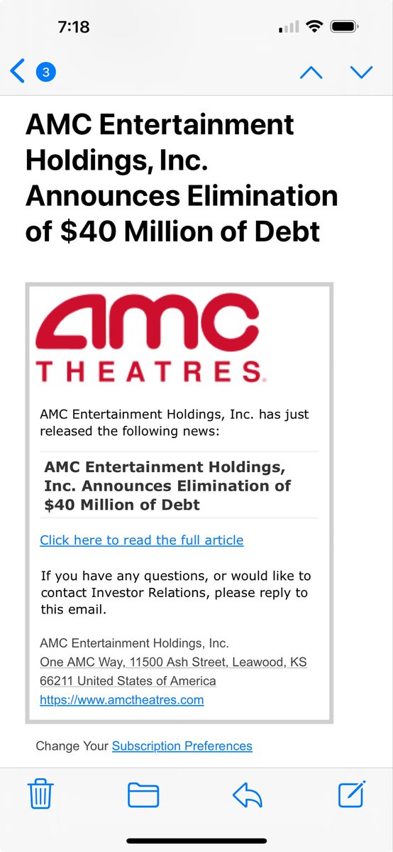 dollar_bill59's tweet image. $AMC BREAKING NEWS 📰 
ADAM ARON HAS ELIMINATED $40M IN DEBT WITH NO ADDITIONAL SHARES ISSUED OR CASH 💰 USED! #LFG 

With this news we should see a drop on our stock because this is bad for the company! 😂