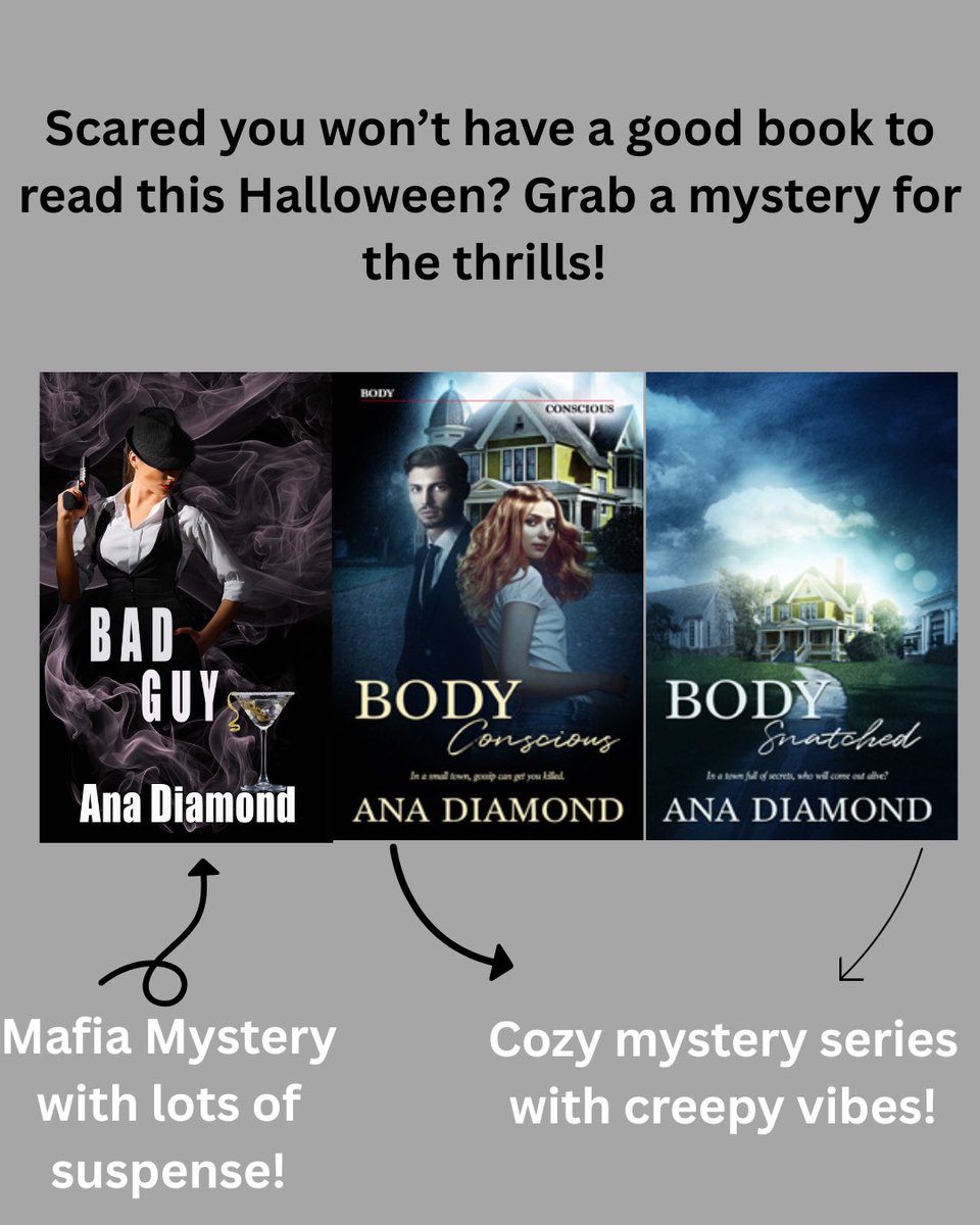 AuthorDiamond's tweet photo. https://t.co/pYRBKQNJ84 #bookstoread #mysterybooks #spookyseason #wrpbks #booklover #bookish https://t.co/ScKHoJ692D