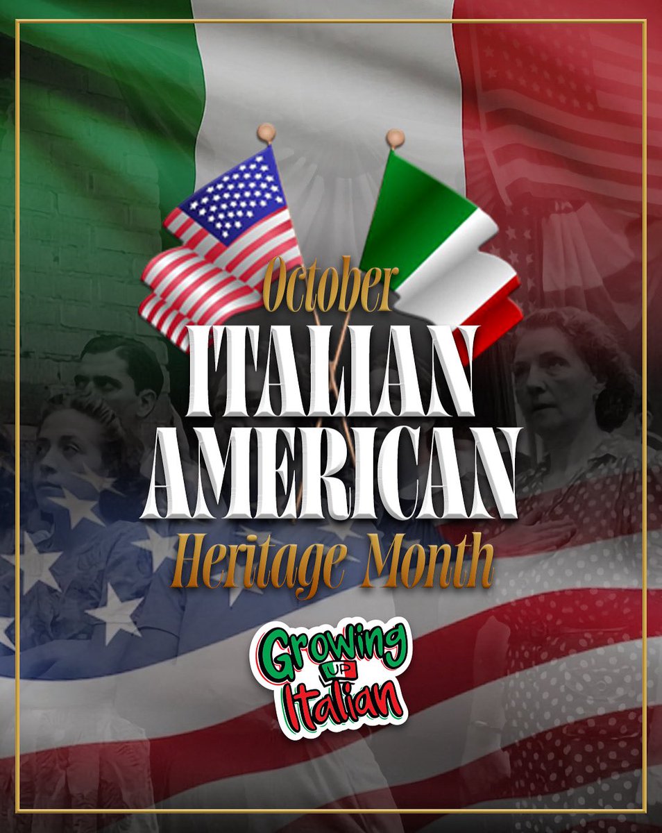GrowingUpItalia's tweet image. Happy Italian American Heritage Month! 🇮🇹🇺🇸