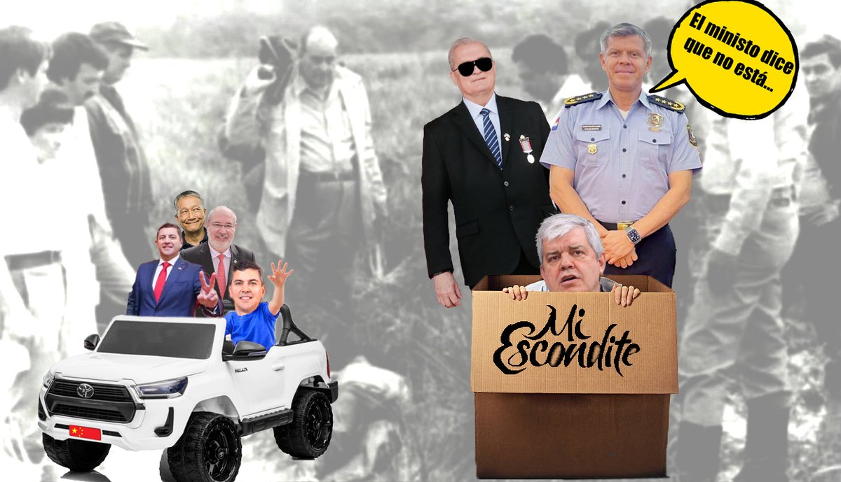 🔴 ÑE'E ÑEMI RECARGADO 🤫 🔇 🔞 
#Miércoles 

◾Mamita querida, la situación del Pre$i está como para alquilar galpones, como diría el inefable don Hermiño.

*** 

◾Y es que le apareció una camioneta Land Cruiser de la pesada, que también era de un chino pytâ’i, que tiene