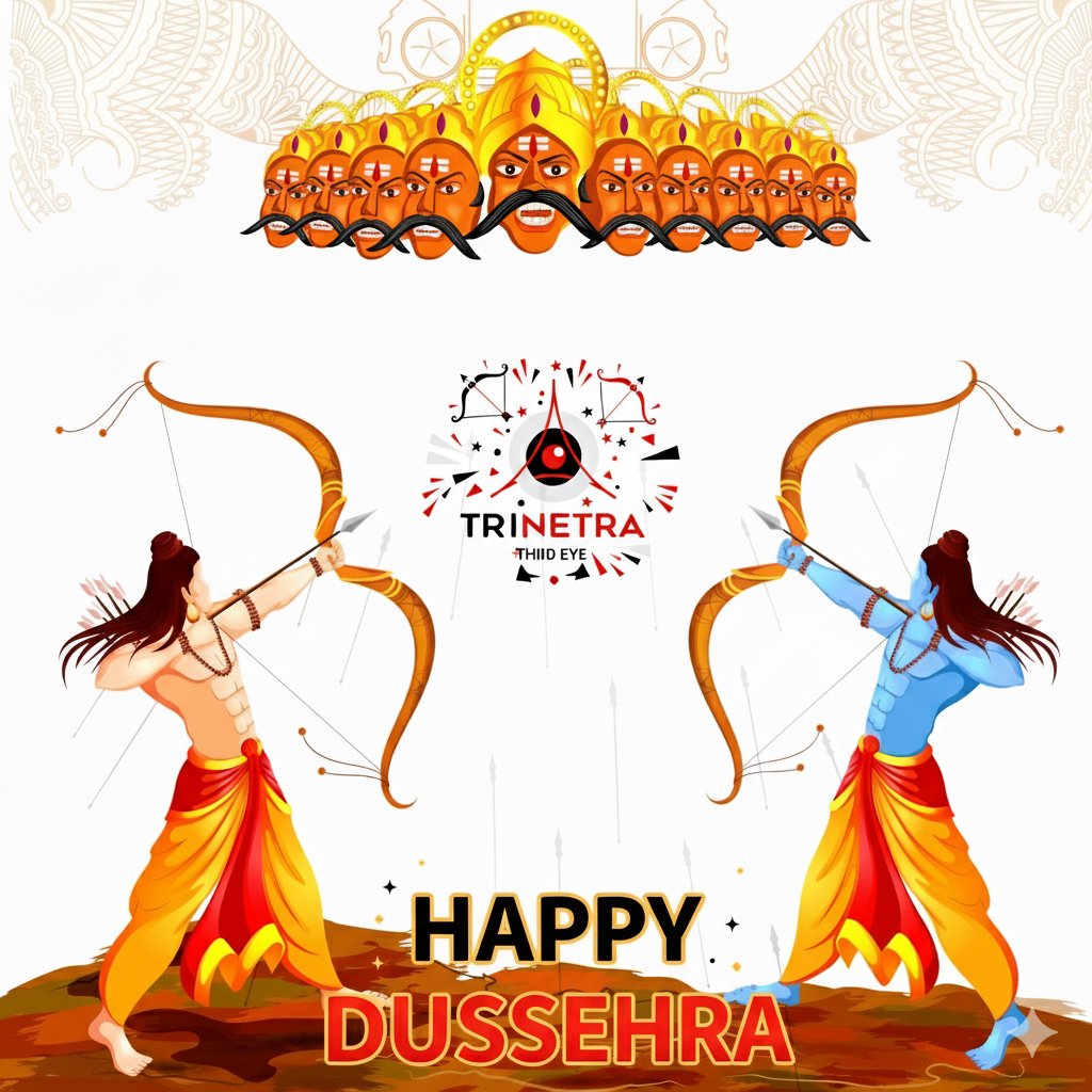 trinetraIIIeye's tweet photo. "May the divine blessings of the Goddess Durga and Lord Rama be with you and your family. Happy Dussehra! May this auspicious day bring new beginnings, joy, and success into your life.
.
.
#Bestbgvcompany #bgvindia #employeebgv #trinetrathireyepvtltd #backgroundverification https://t.co/oz0GUBRpjs