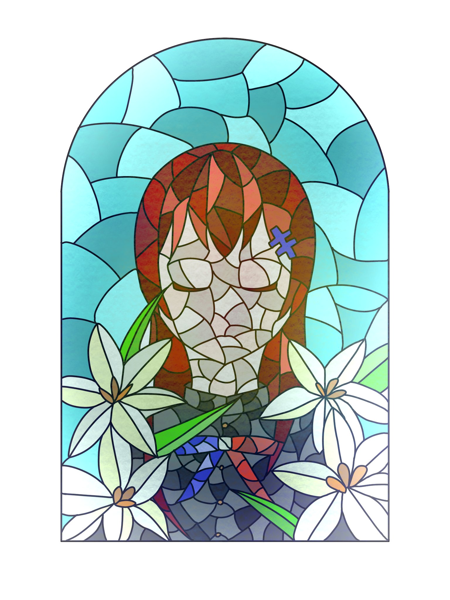 ぷうあ絵画7点 ぷうあ絵画7点 ロナンブルレック Drawing 5 (オークフレーム付き