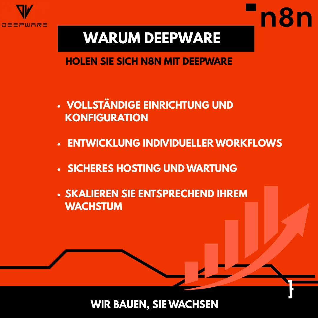 deepwaremunich's tweet photo. Deepware + n8n Automatisierung:

400+ App-Integrationen
Visueller Workflow-Builder
Self-hosted &amp; sicher
Kein Coding nötig

Wir: Setup → Schulung → Skalierung Sie: Wachstum 📈
DM für Details 👇 https://t.co/uePo03Uglm