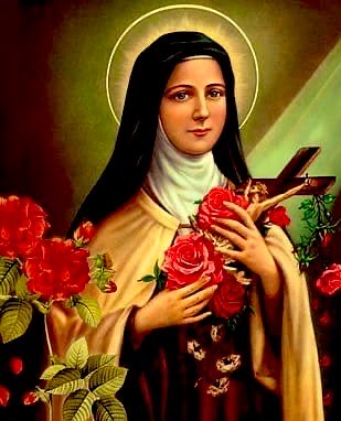 في عيدكِ أيتها القديسة تريزا الطفل يسوع، أمطري علينا من السماء ورودك، ورود الخير والسلام والمحبة، وساعدينا لننجو من الأخطار والشرور. لتكن شفاعتك مع المرضى المتألمين والحزانى المتعبين والفقراء المحتاجين. نسألك في عيدِك اليوم أن تحمينا وتساعدينا وترشدينا لنسير على درب حبيبك يسوع