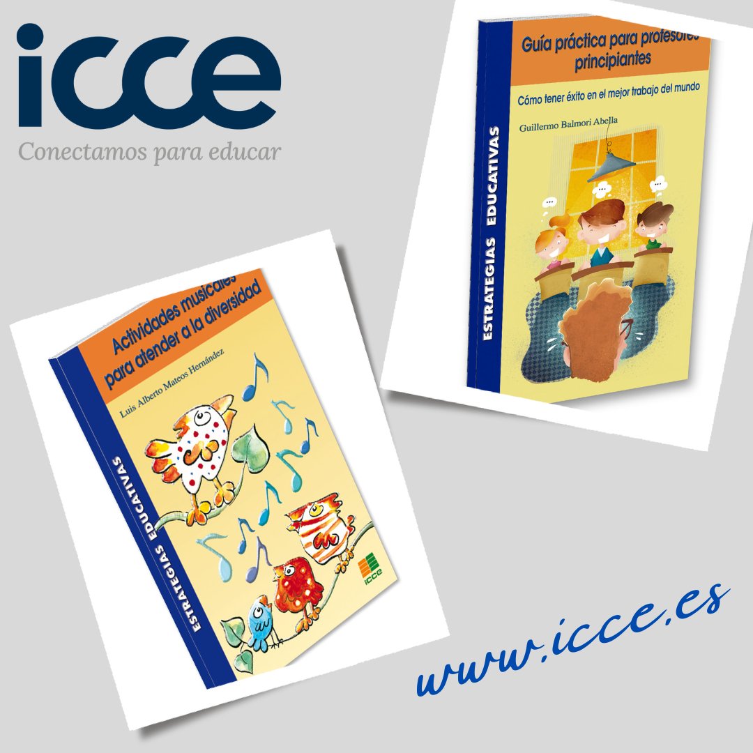 📚 Colección Estrategias Educativas de ICCE ofrece recursos prácticos para atender a la diversidad del aula. Música, comunicación, creatividad y aprendizaje cooperativo al servicio de una educación inclusiva

👉 Descúbrela en icce.es
#Educación #Inclusión #ICCE