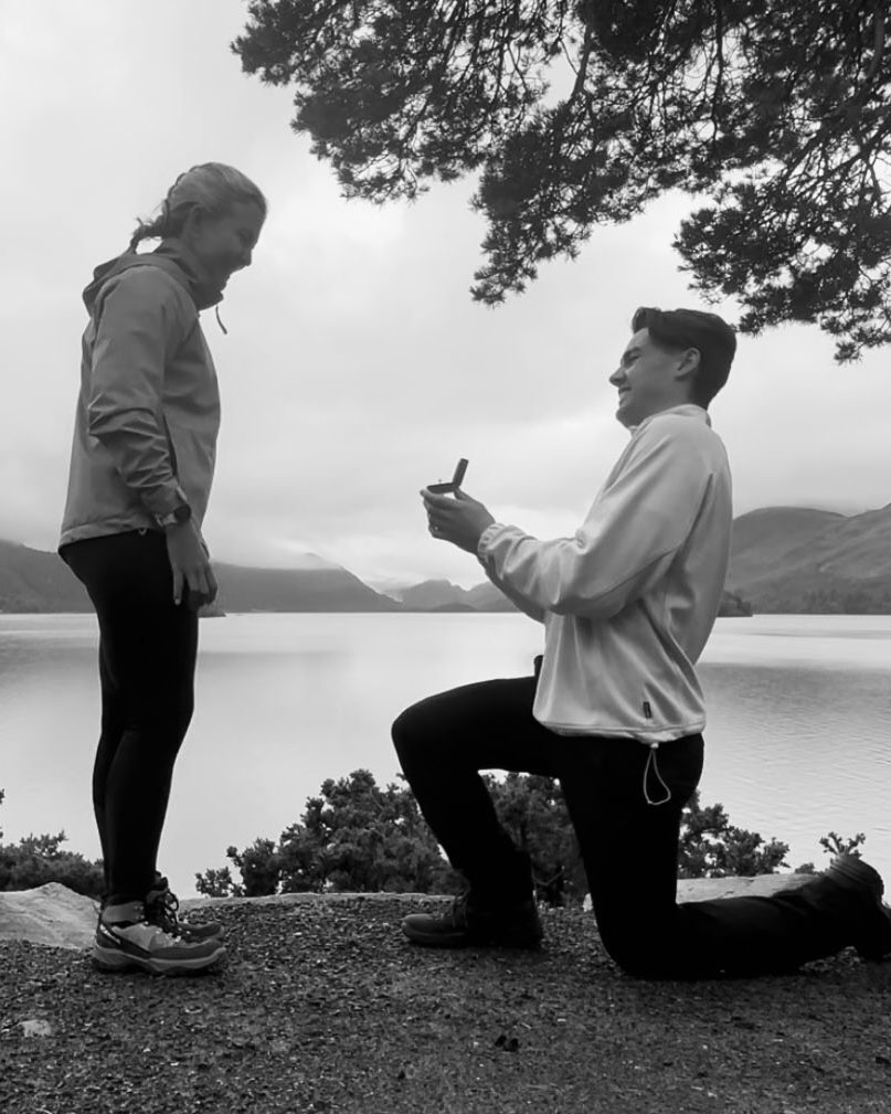 taylorandhart's tweet image. &quot;I can safely say we both think the ring is perfect!&quot;

Huge congratulations are in order for Dylan &amp;amp; Amie who shared these beautiful shots captured at their proposal moment 🤍✨

#engaged #engagementrings #proposals