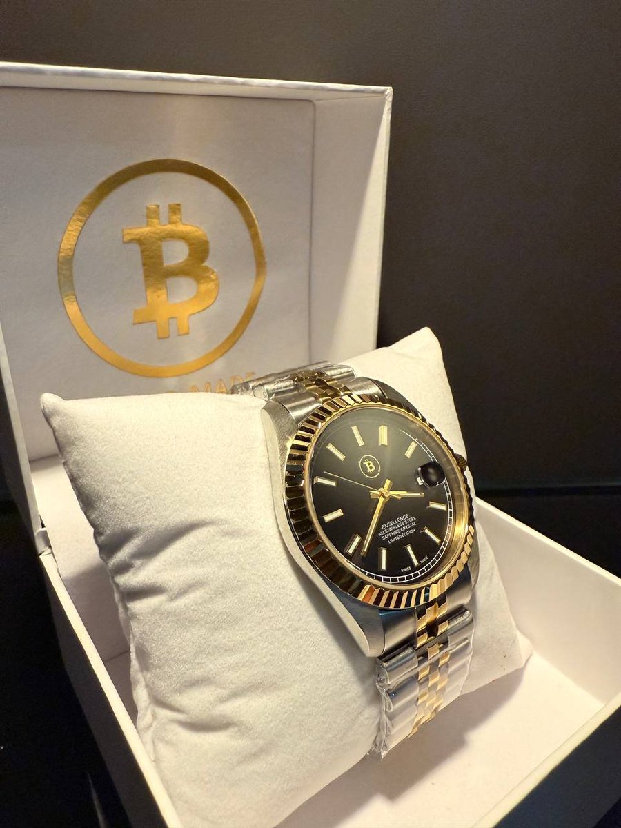 JayWaveTrading's tweet image. Die Bitcoin Uhren warten auf dich! 
Für die Zoll-Gebühr gibt es 20% Rabatt!
Mit dem Code: btcwatch20
bitcoin-watch.ch 

#swissmade #handmade #bitcoinwatch #btcwatch