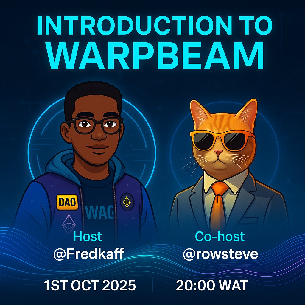 Streaming today feels broken.
Creators get crumbs. Viewers get nothing. Bots inflate the numbers.

That’s why I’m hosting a Space:
“Introduction to WarpBeam”

<a href="/WarpBeam_io/">WarpBeam</a> isn’t just another platform.
It’s a community driven streaming world where:
✓ Creators own their content
✓