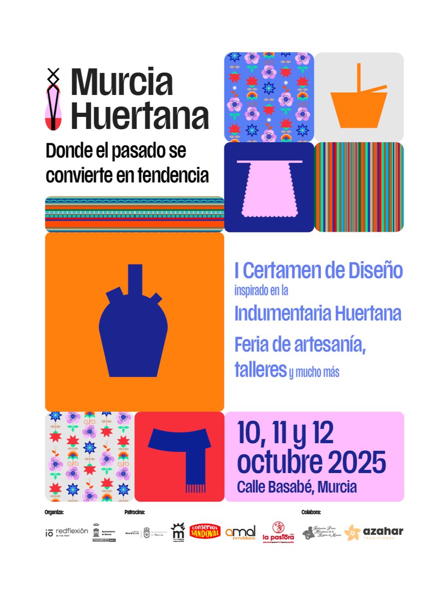 🌶️ La Pastora, patrocinadora de Murcia Huertana 2025
📅 10, 11 y 12 de octubre
📍 Jardín del Museo de Santa Clara

La tradición y el sabor se dan la mano en un evento que celebra lo que somos: raíces, cultura y producto local.